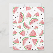 Invitation Watercolor Watermelon 1er Summer Anniversaire (Dos)