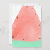 Invitation Watercolor Watermelon Laver Faux Parties scintilla (Dos)