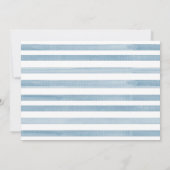 Invitation Watercolor Whale Boy's Blue Baby shower (Dos)