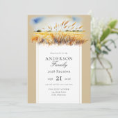 Invitation Watercolor Wheat Field Family Reunion (Debout devant)