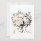 Invitation Watercolor White Peonies Bridesmaids Luncheon (Dos)