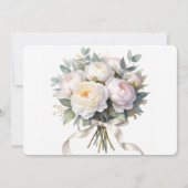 Invitation Watercolor White Peonies Wedding Rehearsal Dinner (Dos)