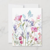 Invitation Watercolor Wildflowers Stationery Note Card (Dos)
