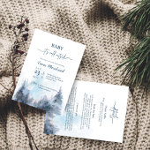 Invitation Watercolor Winter Wonderland Baby shower