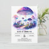 Invitation Watercolor Wonderland Champhroom Anniversaire (Debout devant)