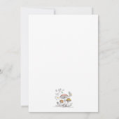 Invitation Watercolor Woodland Mushrooms Baby Shower (Dos)