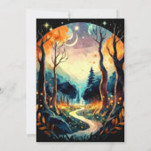 Invitation Watercolor Woods Adventure Anniversaire (Dos)