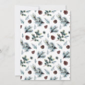 Invitation Watercolor Wreath & Red Birds Christmas Party (Dos)