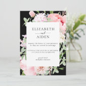 Invitation Watercolour Botanical Spring Wedding Collection (Debout devant)