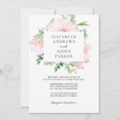Invitation Watercolour Botanical Spring Wedding Collection (Devant)