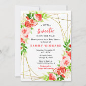 Invitation Watermelon and Pomegranate Baby Shower (Devant)