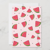 Invitation Watermelon Cute One in a Melon 1st Baby Birthday (Dos)