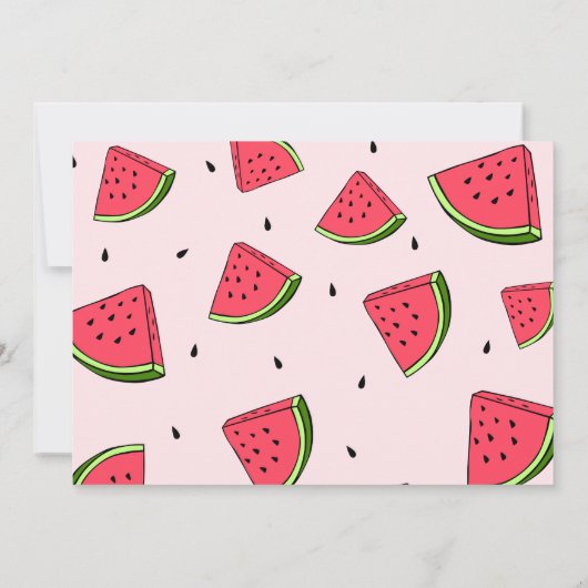 Invitation Watermelon Cute One in a Melon 1st Baby Birthday (Dos)