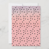 Invitation Watermelon Géométrique Parties scintillant rose fê (Dos)