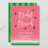 Invitation Watermelon Gradient Moderne Bridal Brunch (Devant / Derrière)
