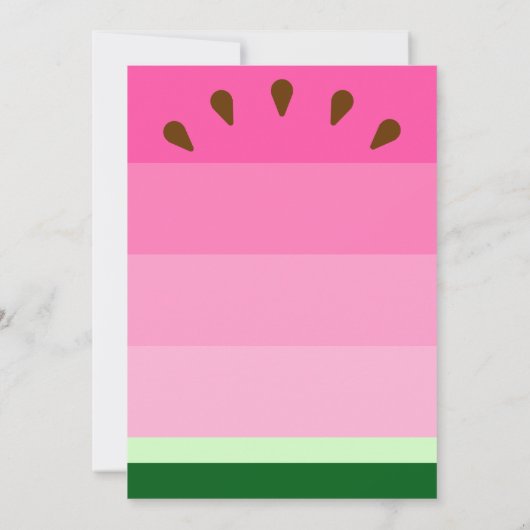 Invitation Watermelon One à Melon Anniversaire (Dos)