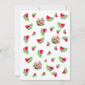 Invitation Watermelon One dans un melon 1er anniversaire (Dos)