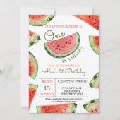 Invitation Watermelon One In A Melon 1er Anniversaire (Devant)