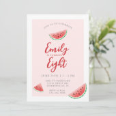 Invitation Watermelon Summer Anniversaire des enfants (Debout devant)