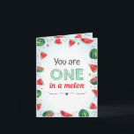 Invitation Watermelon Summer Kids Child Birthday Party<br><div class="desc">"One in a melon" invitation à la fête de la pastèque. Pour des designs correspondants,  visitez notre boutique Zazzle : www.zazzle.com/store/violinevents</div>