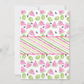 Invitation Watermelon Summer Sun Fun N'importe quel âge Anniv (Dos)