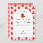 Invitation Watermelon Un dans un melon 1er anniversaire