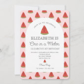 Invitation Watermelon Un dans un melon 1er anniversaire (Devant)