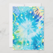 Invitation Waterpark Splash Pad Anniversaire Fête Tie Dye Glo (Dos)