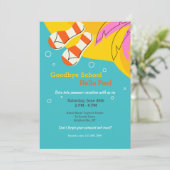 Invitation Water's Edge fête au bord de la piscine (Debout devant)