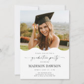 Invitation Wave Photo Graduation Party Invite Announcement (Devant)