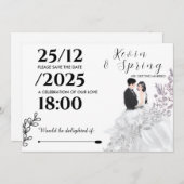 Invitation We are getting Married (Devant / Derrière)