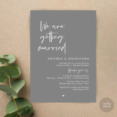 Invitation We are getting married, Modern Wedding Celebration