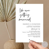 Invitation We are getting married, Modern Wedding Celebration