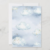 Invitation We Are On Cloud Nine Blue Bear Baby Shower  (Dos)