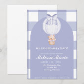Invitation We Can Bear-ly Wait Baby Shower Invite (Devant / Derrière)