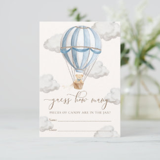 Invitation We Can Bearly Wait Baby Shower Guess How Many Card