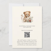 Invitation We Can Bearly Wait Boho Floral Baby Shower (Dos)