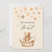 Invitation We Can Bearly Wait Gender Neutral Bear Baby Shower (Dos)