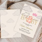 Invitation We Can Bearly Wait Pink Teddy Bear Baby Shower