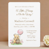 Invitation We Can Bearly Wait Pooh Baby Shower Neutral 