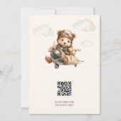 Invitation We Can Bearly Wait Teddy Bear Airplane Baby Shower (Dos)