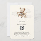 Invitation We Can Bearly Wait Teddy Bear Airplane Baby Shower (Dos)
