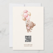 Invitation We Can Bearly Wait Teddy Bear Baby Girl Shower (Dos)