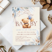 Invitation We Can Bearly Wait Teddy Bear Baby Shower