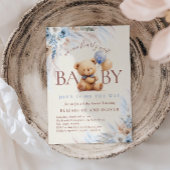 Invitation We Can Bearly Wait Teddy Bear Baby Shower