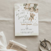 Invitation We Can Bearly Wait Teddy Bear Baby Shower