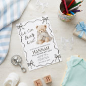 Invitation We Can Bearly Wait, Teddy Bear Baby Shower