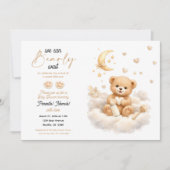 Invitation We can Bearly Wait Teddy Bear Baby Shower (Devant)