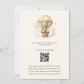 Invitation We Can Bearly Wait Teddy Bear Balloon Baby Shower (Dos)