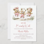 Invitation We Can Bearly Wait Teddy Bears with Jump Ropes (Devant)